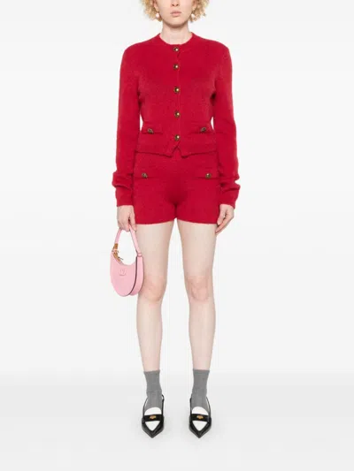 Twinset Twin-set Mohair Blend Stylish Shorts In Red