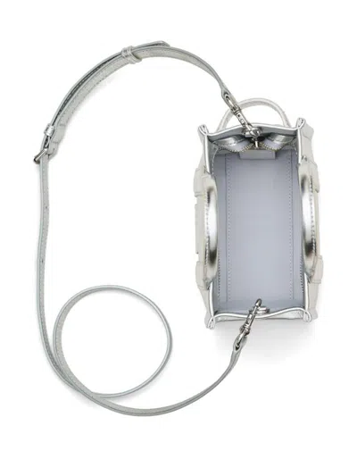 Marc Jacobs Silver Leather Bag With Shoulder Strap