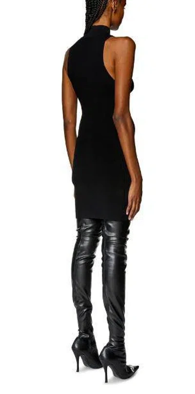 Diesel Women M-onervax Dress With Application In Black