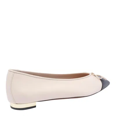 Aquazzura Gioia Ballerinas In Neutral