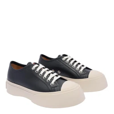 Marni Pablo Leather Sneakers In Seven Women