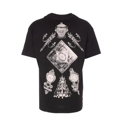 Givenchy T-shirt In Cotton With Hubert Objects Print In Black