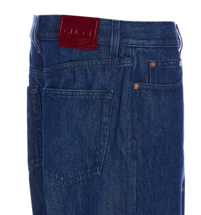 Gucci Jeans In Denim Di Cotone Certificato In Blue