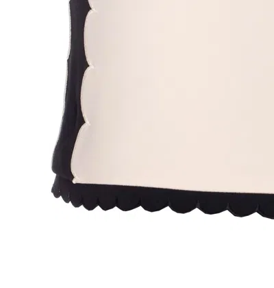 Elisabetta Franchi High Waist Scalloped Hem Shorts With Contrast Trim In Pink
