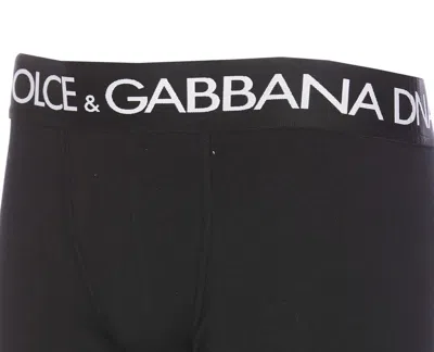 Dolce & Gabbana Bipack Logo Regular Boxer In Black