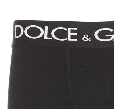 Dolce & Gabbana Bipack Logo Regular Boxer In Black