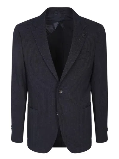 Lardini Boucle Fabric Jacket With Two-button Closure
