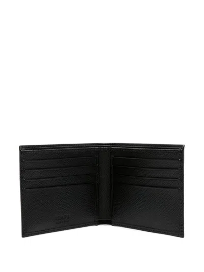 Prada Black Saffiano Horizontal Wallet