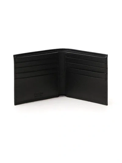 Prada Black Saffiano Horizontal Wallet
