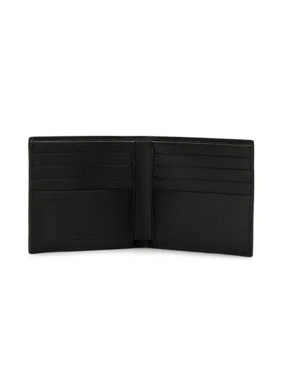 Prada Black Wallet In Saffiano Leather In Black