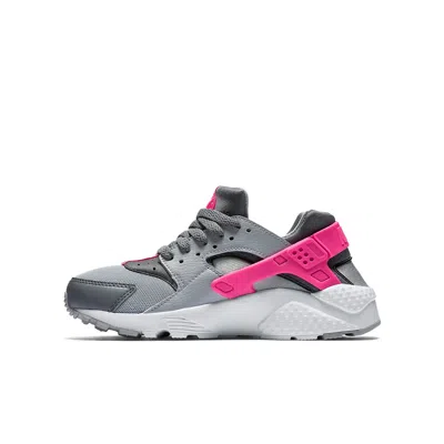Nike (gs)  Huarache Run 'hyper Pink' In Gray