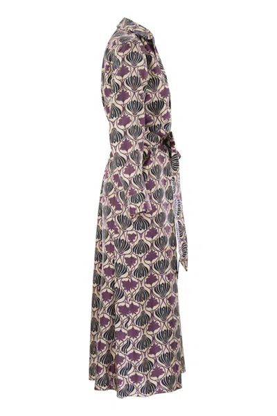 's Max Mara Albert - Printed Silk Kaftan Dress