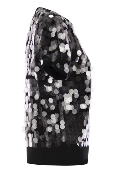 Max Mara Studio Saio - Wool Sweater With Sequins