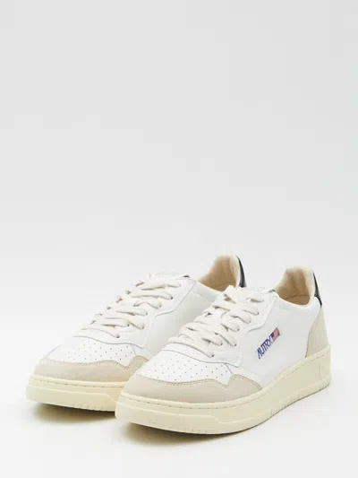 Autry Leather And Suede Medalist Low Sneakers In White