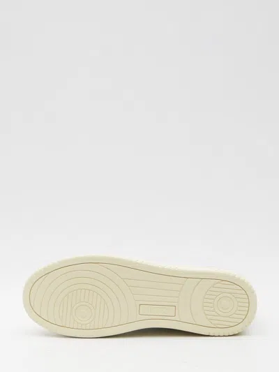 Autry Leather And Suede Medalist Low Sneakers In White