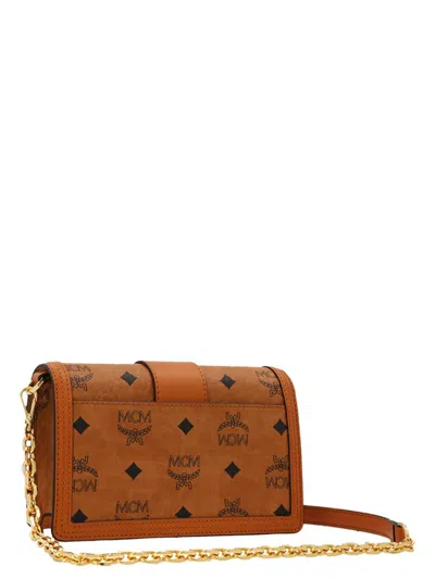 Mcm Tracy Crossbody Bags Brown