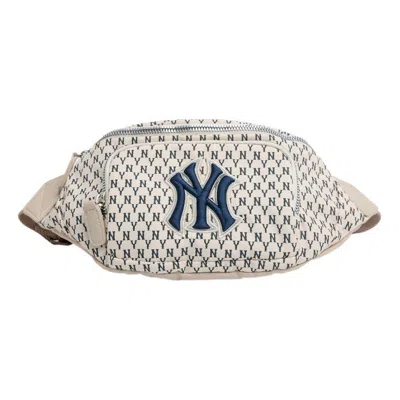 Mlb Monogram Series Retro Full Print Ny New York Yankees Casual Classic Fanny Pack White