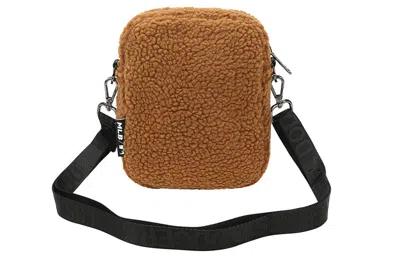 Mlb La Los Angeles Dodgers Polar Fleece Wool Messenger Bag Mini Brown