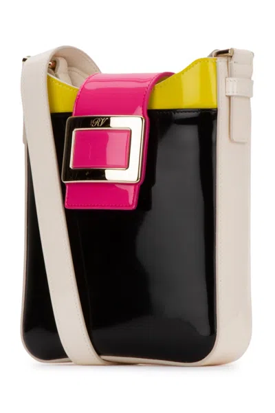 Roger Vivier Polished Glossy Color-block Cross-body