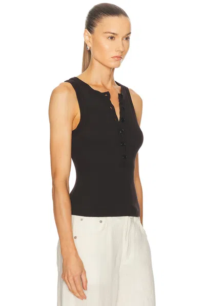 Citizen Of Humanity Caralyn Ribbed Jersey Tank In Black
