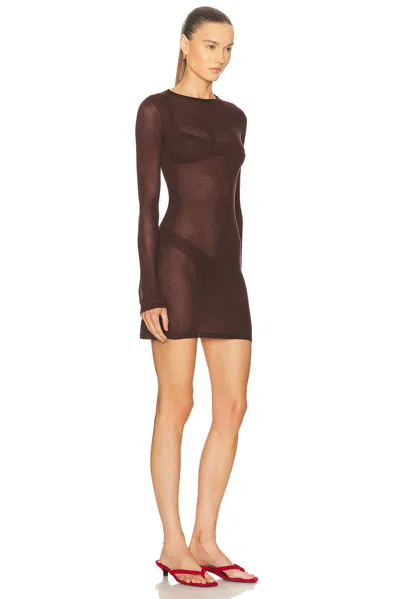 Haight Jane Knit Dress In Brown
