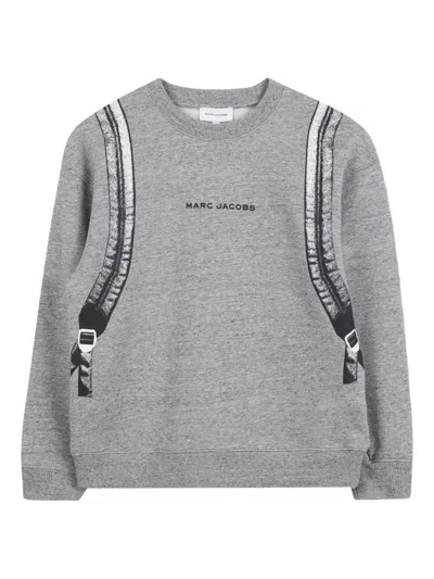 Marc Jacobs Sweatshirt Mit Grafischem Print In Gray