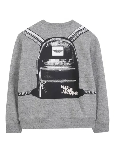 Marc Jacobs Sweatshirt Mit Grafischem Print In Gray