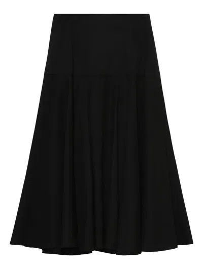 Juunj Cotton Skirt In Black