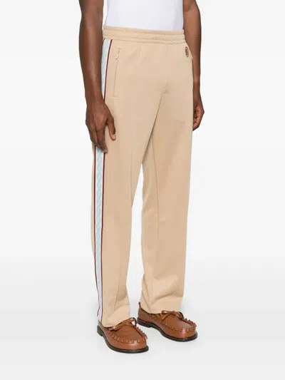 Drôle De Monsieur Jogginghose Mit Streifen In Brown