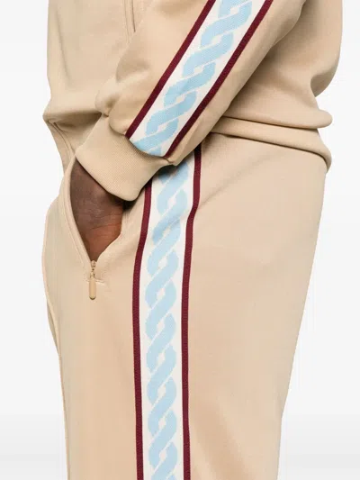Drôle De Monsieur Jogginghose Mit Streifen In Brown