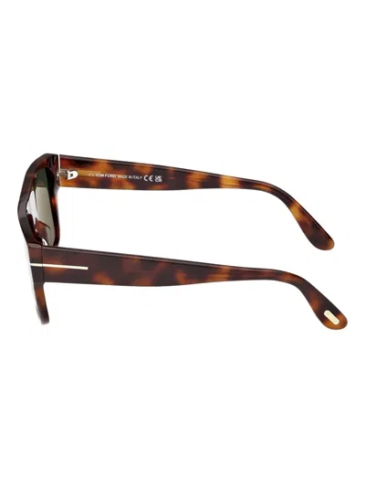 Tom Ford Tortoiseshell Square-frame Sunglasses In Multi