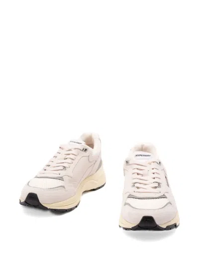 Autry Round Toe Mesh Panels Contrast Sole Sneakers In Neutral