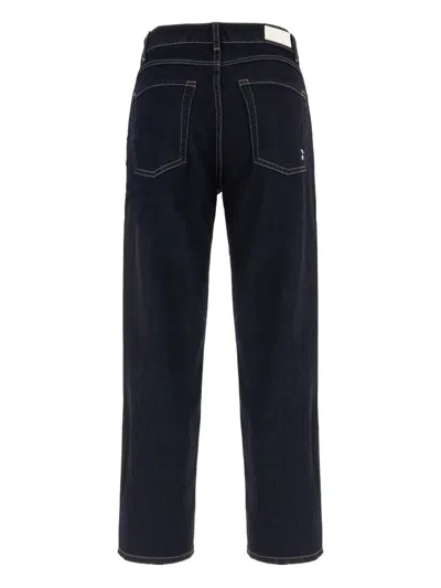 Icon Denim 'daddy Jean' Blue Jeans With Logo Detail On The Rear And Logo Patch On The Rear In Blue