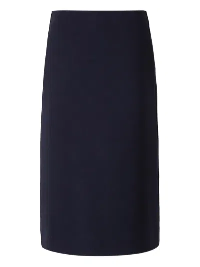 Jil Sander Pocket-detail Straight Midi Skirt In Blue