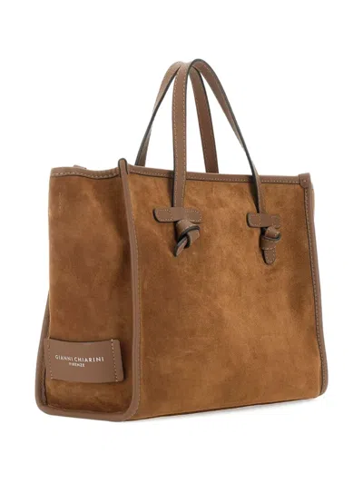 Marcella Club Knot-detail Suede Tote Bag