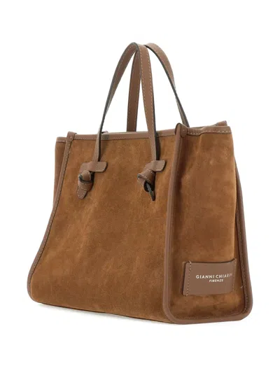 Marcella Club Knot-detail Suede Tote Bag