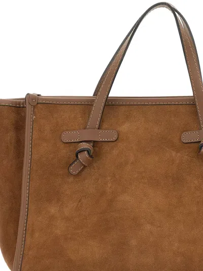 Marcella Club Knot-detail Suede Tote Bag