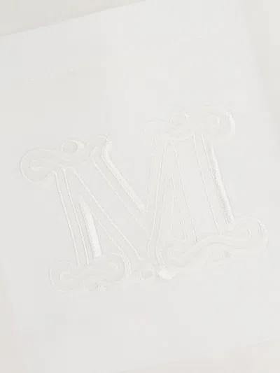 Max Mara Logo-embroidered T-shirt In White
