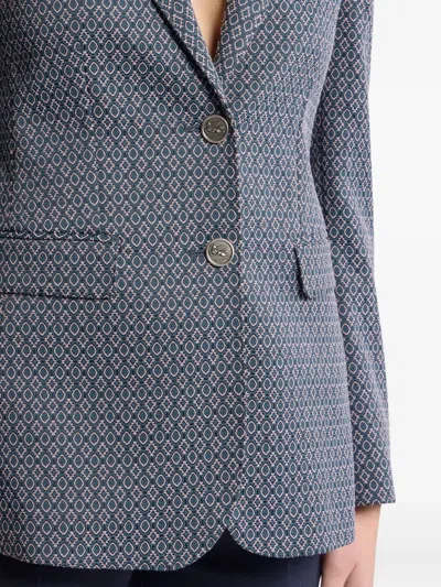 Etro Single Button Closure Blazer In Gray