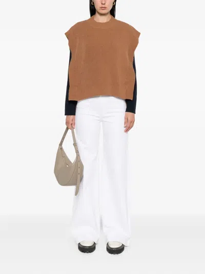 Apc Strap-detail Vest In Brown