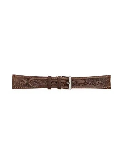 Rrl Uhrenarmband Mit Prägung In Brown