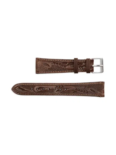 Rrl Uhrenarmband Mit Prägung In Brown