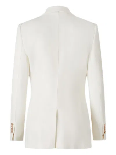 Tom Ford Tailored White Jacket With Sharp Lapels