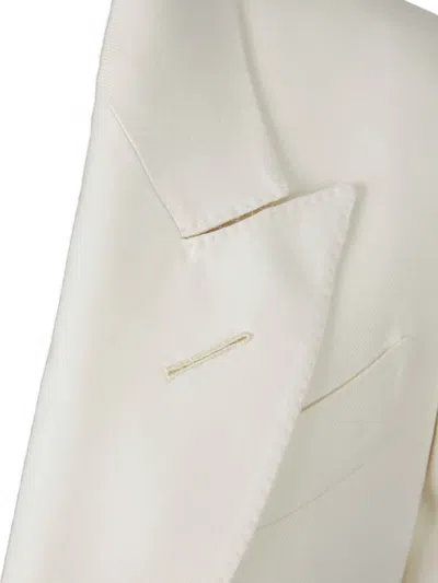 Tom Ford Tailored White Jacket With Sharp Lapels