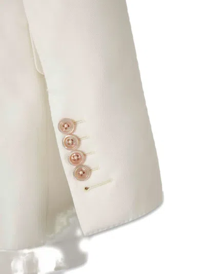 Tom Ford Tailored White Jacket With Sharp Lapels