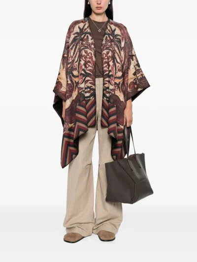 Pierre-louis Mascia Printed Wool Poncho