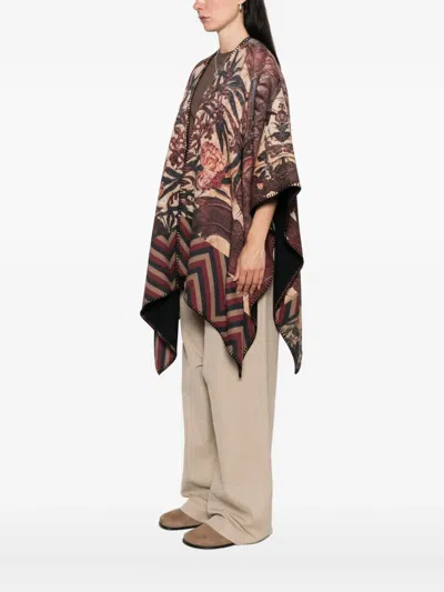 Pierre-louis Mascia Printed Wool Poncho
