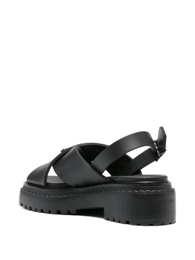 Prada 40mm Cross-strap Platform Sandals
