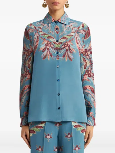 Etro Paisley-print Silk Shirt