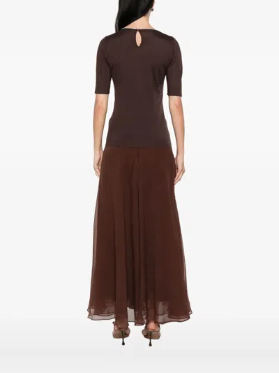 Brunello Cucinelli Women Cashmere And Silk Sweater In Brown